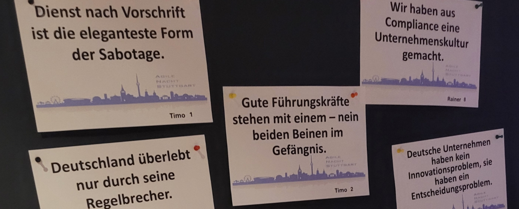 Ausgebremst von uns selbst?<br />
Regularien und Innovationskraft im Projektalltag auf dem Prüfstand